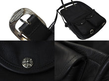 画像をギャラリービューアに読み込む, 極美品 CHROME HEARTS クロムハーツ SOFT SHOULDER BAG LARGE ソフトショルダーバッグ ラージ セメタリークロスパッチ 11枚 中古 4b000057