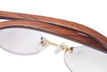画像をギャラリービューアに読み込む, Cartier カルティエ メガネ リムレス ウッドテンプル 眼鏡 アイウェア メタル ウッド 3556828 ブラウン ゴールド金具 美品 中古 4b000059