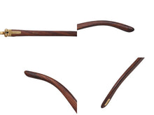 画像をギャラリービューアに読み込む, Cartier カルティエ メガネ リムレス ウッドテンプル 眼鏡 アイウェア メタル ウッド 3556828 ブラウン ゴールド金具 美品 中古 4b000059