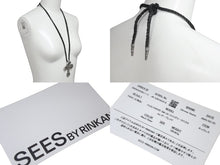 画像をギャラリービューアに読み込む, CHROME HEARTS クロムハーツ フィリグリークロス レザーブレイドネックレス 重量約101.0g 全長約100cm スターリングシルバー 美品 中古 4b000062