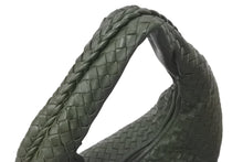 画像をギャラリービューアに読み込む, 極美品 BOTTEGA VENETA ボッテガヴェネタ イントレチャート ホーボー ワンショルダーバッグ B06737234B レザー グリーン 中古 4b000064