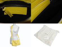 画像をギャラリービューアに読み込む, BALENCIAGA バレンシアガ クラシックミニシティ ショルダーバッグ 300295 イエロー レザー シルバー金具 美品 中古 4b000072