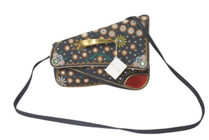 Christian Dior クリスチャンディオール MONTAIGNE CHRIS 1947 モンテーニュクリス 1947 ショルダーバッグ デニム マルチカラー 美品 中古 4b000075