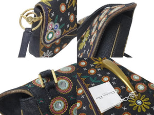 Christian Dior クリスチャンディオール MONTAIGNE CHRIS 1947 モンテーニュクリス 1947 ショルダーバッグ デニム マルチカラー 美品 中古 4b000075