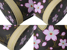 Load image into Gallery viewer, 新品未使用 LOUIS VUITTON LV × TM ルイヴィトン ナノ バケット ハンドバッグ M13417 モノグラム チェリーブロッサム 村上隆 中古 4b000084