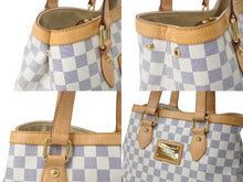 Load image into Gallery viewer, LOUIS VUITTON ルイヴィトン ハンドバッグ N51207 ハムステッドPM CR1039 ホワイト ダミエアズールキャンバス 美品 中古 4b000085