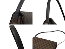 画像をギャラリービューアに読み込む, LOUIS VUITTON ルイヴィトン ダミエ トライベッカ カレ ワンショルダーバッグ N51161 PVC レザー ブラウン 美品 中古 4b000087