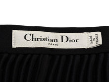 画像をギャラリービューアに読み込む, 極美品 Christian Dior クリスチャンディオール プリーツ ロングスカート 8E21331A1166 ブラック レーヨン シルク サイズ36 中古 4b008817
