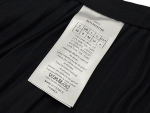 Very Good Condition Christian Dior Pleated Long Skirt 8E21331A1166 Black Rayon Silk Size 36 Used 4b008817