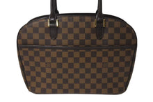 Load image into Gallery viewer, LOUIS VUITTON ルイヴィトン ダミエ サリア オリゾンタル ハンドバッグ PVCコーティングキャンバス N51282 ブラウン 美品 中古 4b000089