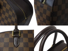 Load image into Gallery viewer, LOUIS VUITTON ルイヴィトン ダミエ サリア オリゾンタル ハンドバッグ PVCコーティングキャンバス N51282 ブラウン 美品 中古 4b000089