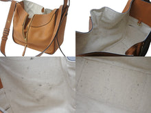 画像をギャラリービューアに読み込む, LOEWE ロエベ ハンモックバッグ スモール ２WAY ハンドバッグ ブラウン ソフトグレインカーフ 0691910 ショルダーバッグ 美品 中古 4b000091