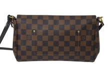 画像をギャラリービューアに読み込む, 極美品 LOUIS VUITTON ルイヴィトン ショルダーバッグ フェイボリットMM ダミエ N41129 ブラウン ゴールド金具 中古 4b000092