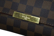 画像をギャラリービューアに読み込む, 極美品 LOUIS VUITTON ルイヴィトン ショルダーバッグ フェイボリットMM ダミエ N41129 ブラウン ゴールド金具 中古 4b000092