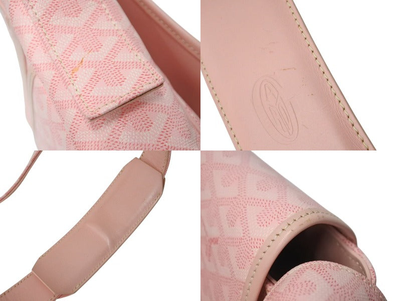GOYARD GRAND BLEU MM Shoulder bag ARN020077 Pink leather PVC Good condition Used 4b000094