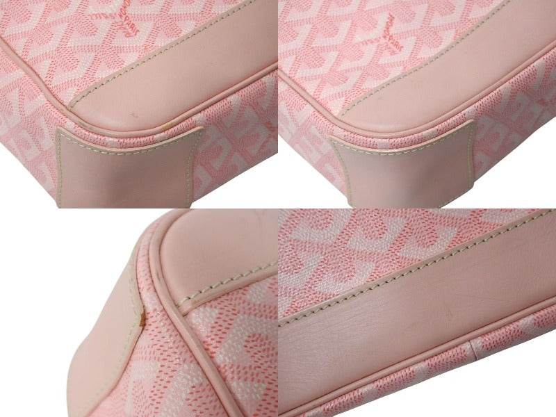GOYARD GRAND BLEU MM Shoulder bag ARN020077 Pink leather PVC Good condition Used 4b000094