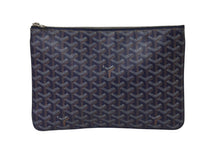 Load image into Gallery viewer, GOYARD ゴヤール セナ MM クラッチバッグ SENAT2MMLTY09CL09P PVC レザー ヘリンボーン シルバー金具 美品 中古 4b000096