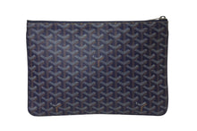 Load image into Gallery viewer, GOYARD ゴヤール セナ MM クラッチバッグ SENAT2MMLTY09CL09P PVC レザー ヘリンボーン シルバー金具 美品 中古 4b000096