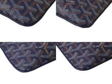 Load image into Gallery viewer, GOYARD ゴヤール セナ MM クラッチバッグ SENAT2MMLTY09CL09P PVC レザー ヘリンボーン シルバー金具 美品 中古 4b000096