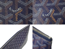 Load image into Gallery viewer, GOYARD ゴヤール セナ MM クラッチバッグ SENAT2MMLTY09CL09P PVC レザー ヘリンボーン シルバー金具 美品 中古 4b000096