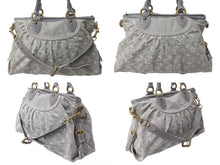 画像をギャラリービューアに読み込む, LOUIS VUITTON ルイヴィトン ネオカヴィMM 2WAYハンドバッグ M95837 モノグラムデニム グレー アンティークゴールド 美品 中古 4b000097