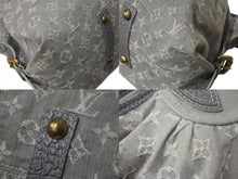 画像をギャラリービューアに読み込む, LOUIS VUITTON ルイヴィトン ネオカヴィMM 2WAYハンドバッグ M95837 モノグラムデニム グレー アンティークゴールド 美品 中古 4b000097