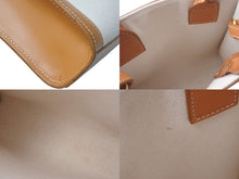 Load image into Gallery viewer, CELINE セリーヌ ミニバーティカルカバ 2WAYショルダーバッグ 193302BNZ.02NT コットンキャンバス レザー ベージュ 美品 中古 4b000099