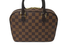Load image into Gallery viewer, 極美品 LOUIS VUITTON ルイヴィトン ダミエ エベヌ サリア ミニ ハンドバッグ N51286 PVC レザー ブラウン ロゴ 手持ち 鞄 美品 中古 4b000102