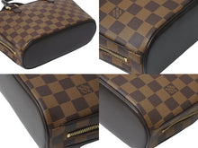 Load image into Gallery viewer, 極美品 LOUIS VUITTON ルイヴィトン ダミエ エベヌ サリア ミニ ハンドバッグ N51286 PVC レザー ブラウン ロゴ 手持ち 鞄 美品 中古 4b000102