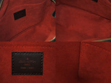 Load image into Gallery viewer, 極美品 LOUIS VUITTON ルイヴィトン ダミエ エベヌ サリア ミニ ハンドバッグ N51286 PVC レザー ブラウン ロゴ 手持ち 鞄 美品 中古 4b000102