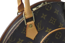 Load image into Gallery viewer, LOUISVUITTON ルイヴィトン エリプスPM ハンドバッグ モノグラム M51127 PVC ヌメ革 ブラウン ゴールド金具 美品 中古 4b000105