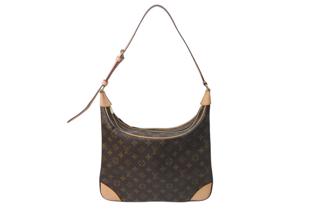 LOUIS VUITTON Boulogne Shoulder Bag M51265 Monogram Canvas Gold Hardware Brown Good Condition Used 4b000106