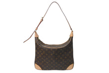画像をギャラリービューアに読み込む, LOUIS VUITTON ルイヴィトン ブローニュ ショルダーバッグ M51265 モノグラムキャンバス ゴールド金具 ブラウン 美品 中古 4b000106