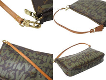 Load image into Gallery viewer, LOUIS VUITTON ルイヴィトン ポシェットアクセソワールモノグラムグラフィティ M92191 ハンドバッグ カーキ 美品 中古 4b000109