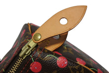 Load image into Gallery viewer, 極美品 LOUIS VUITTON ルイヴィトン スピーディ25 ハンドバッグ M95009 モノグラム チェリー ブラウン 村上隆 中古4b011217