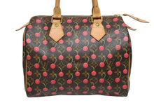 Load image into Gallery viewer, 極美品 LOUIS VUITTON ルイヴィトン スピーディ25 ハンドバッグ M95009 モノグラム チェリー ブラウン 村上隆 中古4b011217