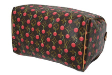 Load image into Gallery viewer, 極美品 LOUIS VUITTON ルイヴィトン スピーディ25 ハンドバッグ M95009 モノグラム チェリー ブラウン 村上隆 中古4b011219