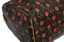 Load image into Gallery viewer, 極美品 LOUIS VUITTON ルイヴィトン スピーディ25 ハンドバッグ M95009 モノグラム チェリー ブラウン 村上隆 中古4b011219