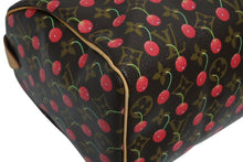 Load image into Gallery viewer, 極美品 LOUIS VUITTON ルイヴィトン スピーディ25 ハンドバッグ M95009 モノグラム チェリー ブラウン 村上隆 中古4b011219