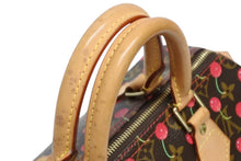 Load image into Gallery viewer, 極美品 LOUIS VUITTON ルイヴィトン スピーディ25 ハンドバッグ M95009 モノグラム チェリー ブラウン 村上隆 中古4b011217