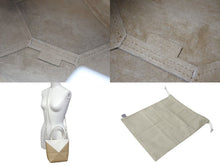 画像をギャラリービューアに読み込む, LOEWE ロエベ PUZZLE TOTE MINI パズルフォルドトート ミニ トートバッグ A657V25X01 カーフレザー ベージュ ホワイト 美品 中古 4b000113