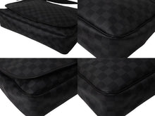 画像をギャラリービューアに読み込む, 極美品 LOUIS VUITTON ルイヴィトン ダニエルGM ショルダーバック N58033 ダミエグラフィット シルバー金具 ブラック 中古 4b000121
