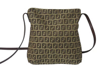 Load image into Gallery viewer, FENDI フェンディ ズッキーノ ショルダーバッグ ブラウン ベージュ キャンバス ゴールド金具 良品 中古 4b000127