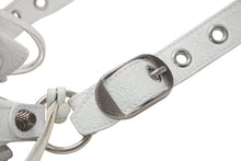 Load image into Gallery viewer, BALENCIAGA バレンシアガ ルカゴール XSバケット ショルダーバッグ 702431 ホワイト ラムスキン シルバー金具 美品 中古 4b013030