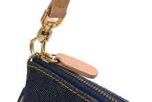 Load image into Gallery viewer, 極美品 Christian Dior クリスチャンディオール ガリアーノ期 サドルポーチ PZ1001 アクセサリーポーチ デニム 中古 4b013036