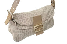 Load image into Gallery viewer, FENDI フェンディ ズッキーノ マンマバケット ハンドバッグ ワンショルダーバッグ ベージュ キャンバス 美品 中古 4b000134