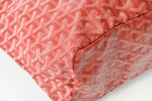 Load image into Gallery viewer, 新品同様 GOYARD ゴヤール サンルイPM バッグ トートバッグ STLCROPMLTY02CL02P PVC レザー レッド シルバー金具 中古 4b013407