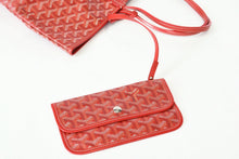 Load image into Gallery viewer, 新品同様 GOYARD ゴヤール サンルイPM バッグ トートバッグ STLCROPMLTY02CL02P PVC レザー レッド シルバー金具 中古 4b013407