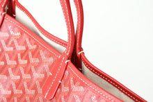 Load image into Gallery viewer, 新品同様 GOYARD ゴヤール サンルイPM バッグ トートバッグ STLCROPMLTY02CL02P PVC レザー レッド シルバー金具 中古 4b013407