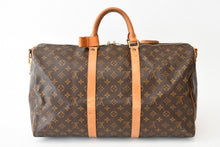 Load image into Gallery viewer, LOUIS VUITTON ルイヴィトン モノグラム キーポルバンドリエール50 ブラウン M41416 ボストンバッグ 美品 中古 4b013229